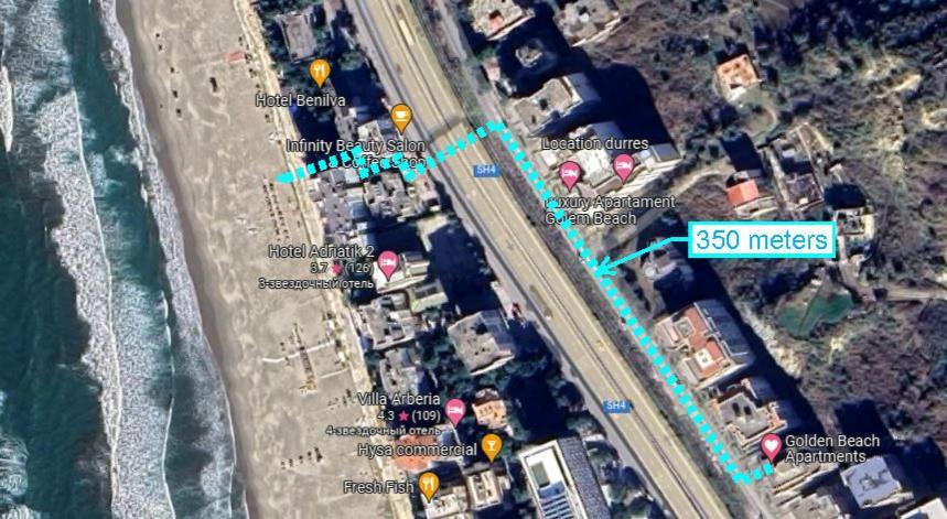 Golden Beach Apartments Дуррес Екстер'єр фото